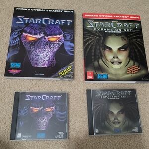 Star Craft & Star Craft Expansion Set Brood War & Prima's Strategy Guides